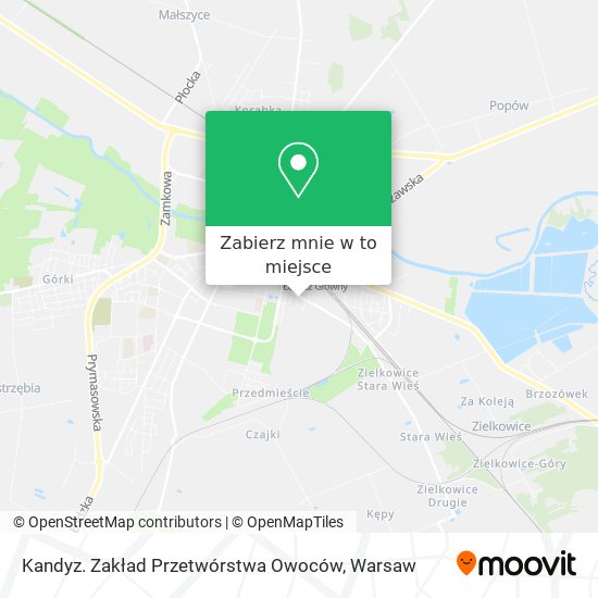 Mapa Kandyz. Zakład Przetwórstwa Owoców