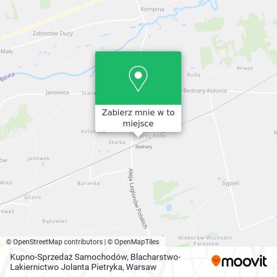 Mapa Kupno-Sprzedaż Samochodów, Blacharstwo-Lakiernictwo Jolanta Pietryka