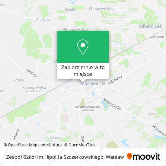 Mapa Zespół Szkół Im.Hipolita Szczerkowskiego