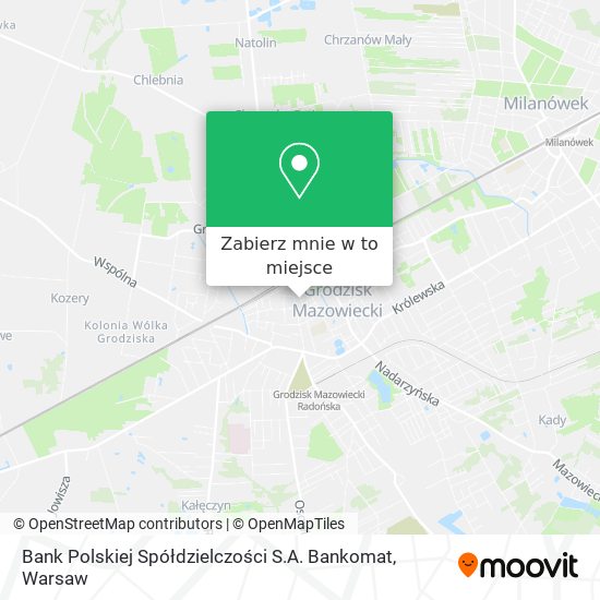 Mapa Bank Polskiej Spółdzielczości S.A. Bankomat