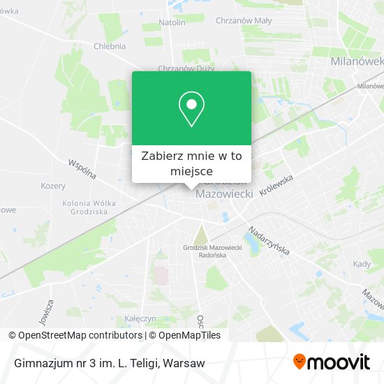 Mapa Gimnazjum nr 3 im. L. Teligi