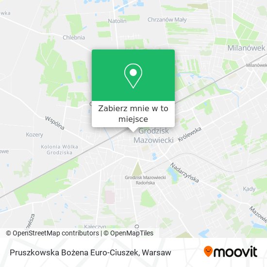 Mapa Pruszkowska Bożena Euro-Ciuszek