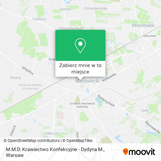 Mapa M.M.D. Krawiectwo Konfekcyjne - Dydyna M.