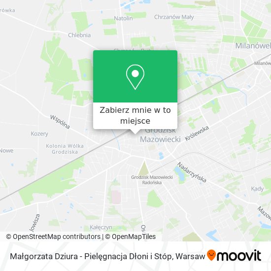 Mapa Małgorzata Dziura - Pielęgnacja Dłoni i Stóp