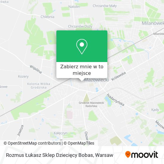 Mapa Rozmus Łukasz Sklep Dziecięcy Bobas