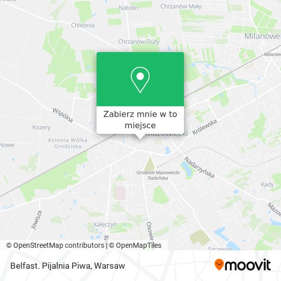 Mapa Belfast. Pijalnia Piwa