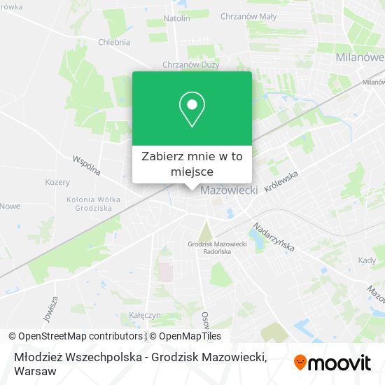 Mapa Młodzież Wszechpolska - Grodzisk Mazowiecki