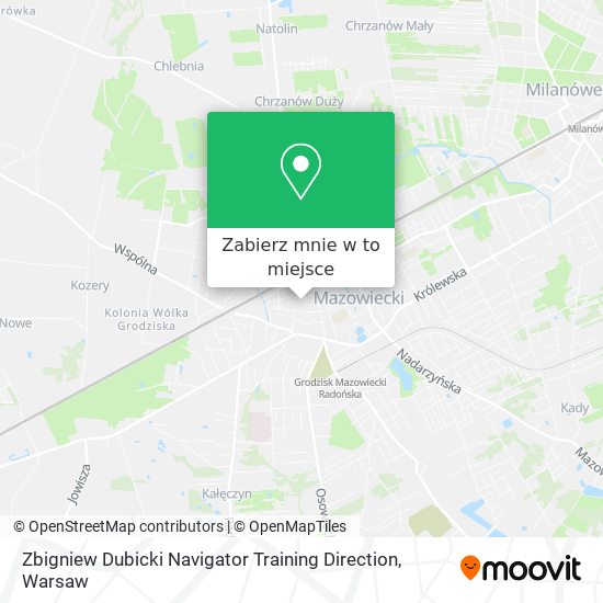 Mapa Zbigniew Dubicki Navigator Training Direction