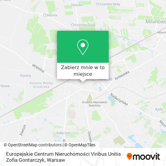 Mapa Europejskie Centrum Nieruchomości Viribus Unitis Zofia Gontarczyk