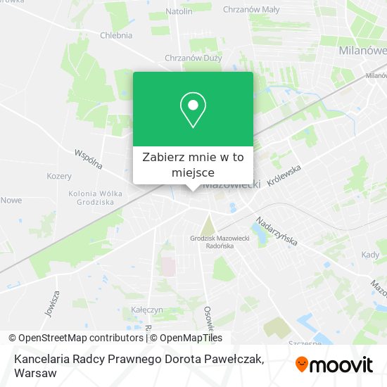 Mapa Kancelaria Radcy Prawnego Dorota Pawełczak