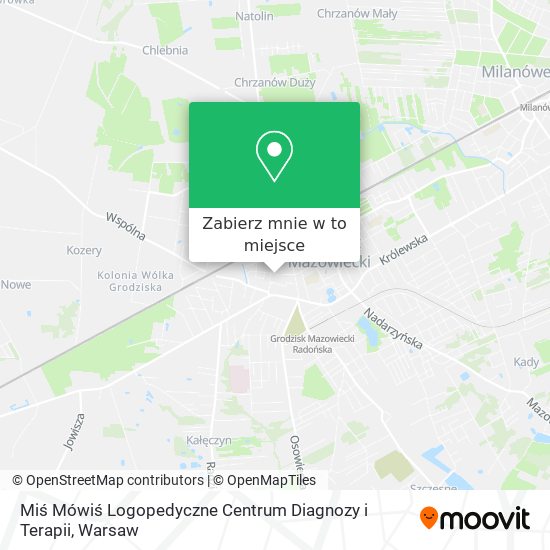 Mapa Miś Mówiś Logopedyczne Centrum Diagnozy i Terapii