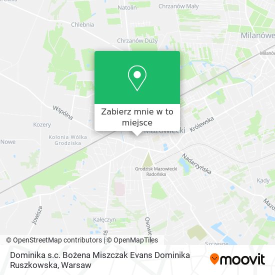 Mapa Dominika s.c. Bożena Miszczak Evans Dominika Ruszkowska