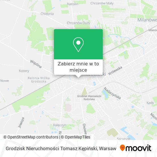 Mapa Grodzisk Nieruchomości Tomasz Kępiński