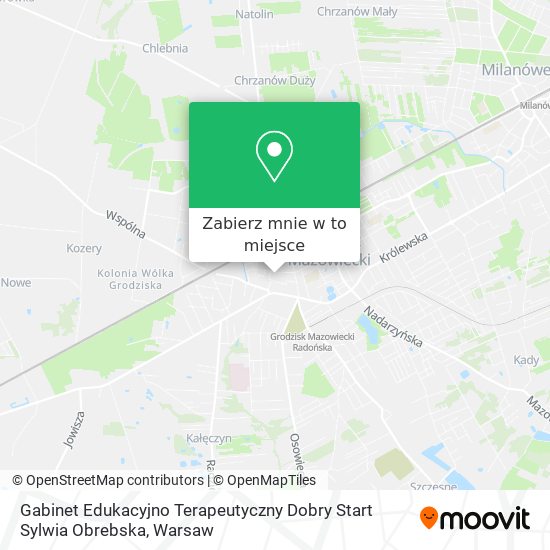 Mapa Gabinet Edukacyjno Terapeutyczny Dobry Start Sylwia Obrebska