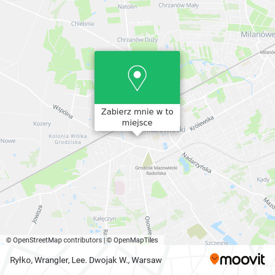 Mapa Ryłko, Wrangler, Lee. Dwojak W.