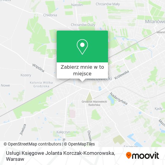 Mapa Usługi Księgowe Jolanta Korczak-Komorowska