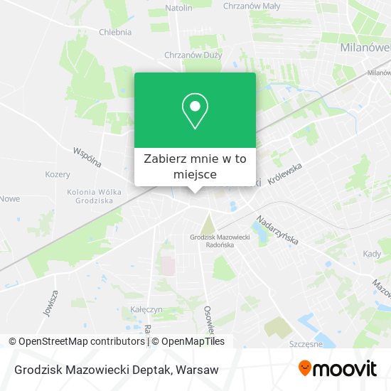 Mapa Grodzisk Mazowiecki Deptak