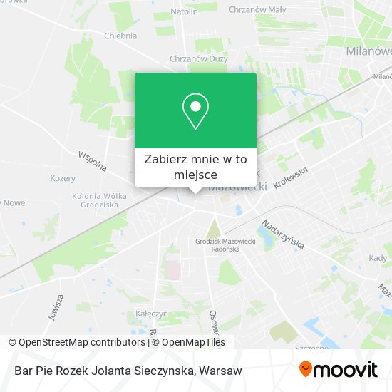 Mapa Bar Pie Rozek Jolanta Sieczynska