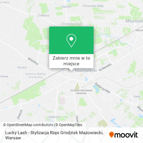 Mapa Lucky Lash - Stylizacja Rzęs Grodzisk Mazowiecki