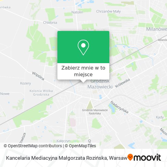 Mapa Kancelaria Mediacyjna Małgorzata Rozińska