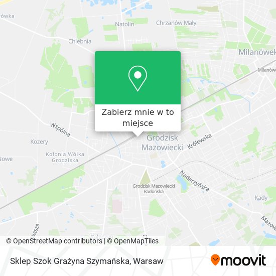 Mapa Sklep Szok Grażyna Szymańska