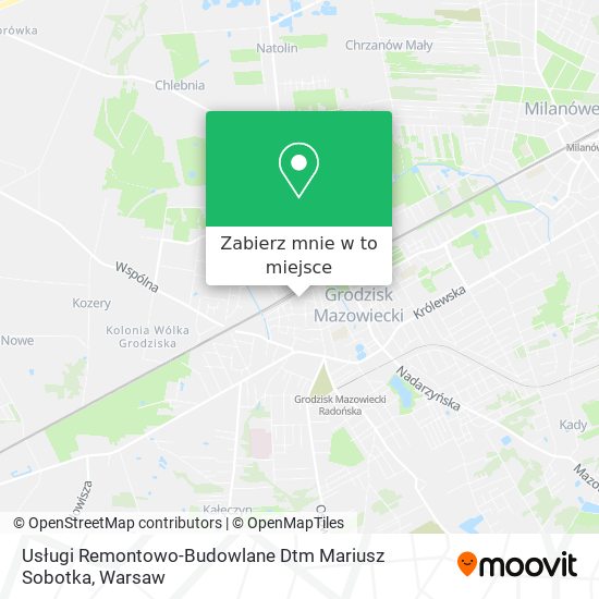 Mapa Usługi Remontowo-Budowlane Dtm Mariusz Sobotka