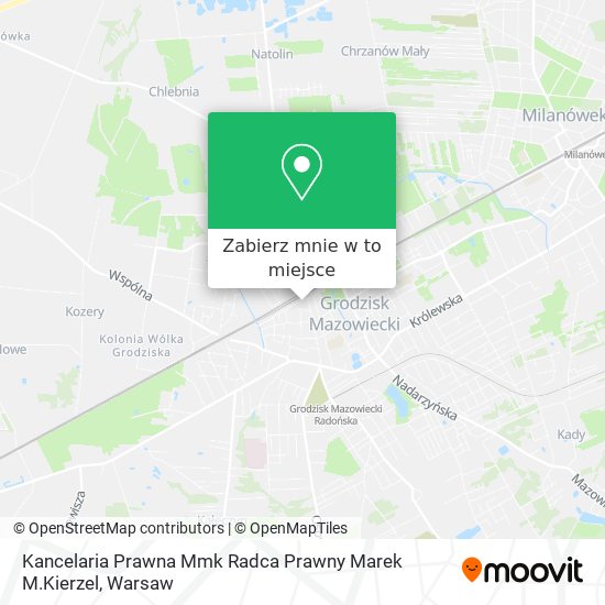 Mapa Kancelaria Prawna Mmk Radca Prawny Marek M.Kierzel