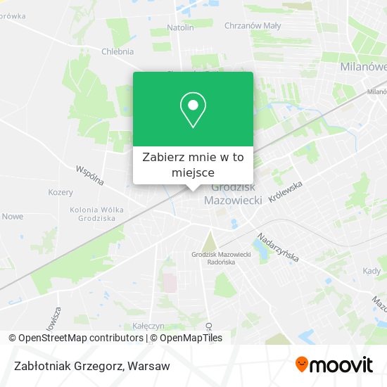 Mapa Zabłotniak Grzegorz