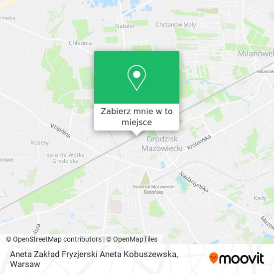 Mapa Aneta Zakład Fryzjerski Aneta Kobuszewska