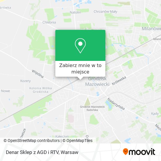 Mapa Denar Sklep z AGD i RTV