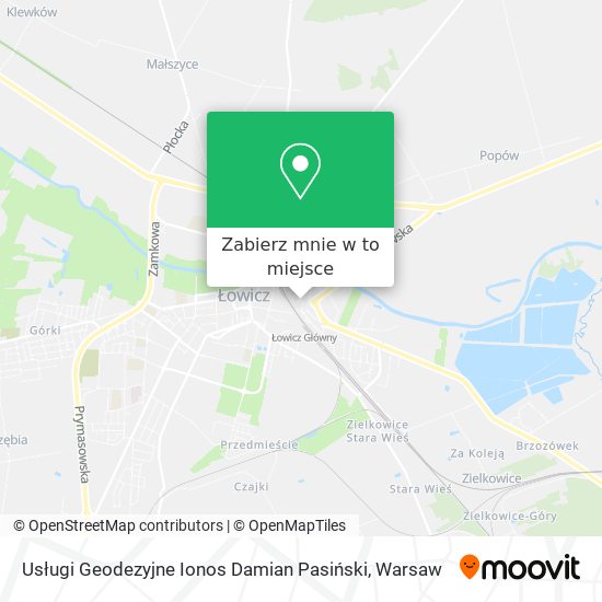 Mapa Usługi Geodezyjne Ionos Damian Pasiński