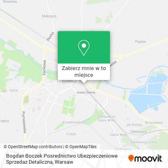 Mapa Bogdan Boczek Posrednictwo Ubezpieczeniowe Sprzedaz Detaliczna