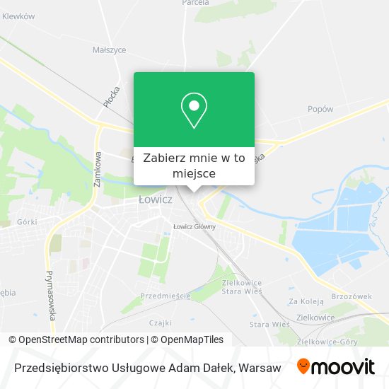 Mapa Przedsiębiorstwo Usługowe Adam Dałek