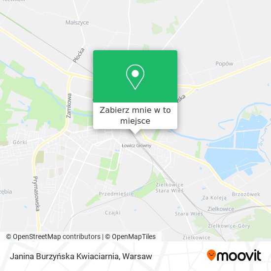 Mapa Janina Burzyńska Kwiaciarnia