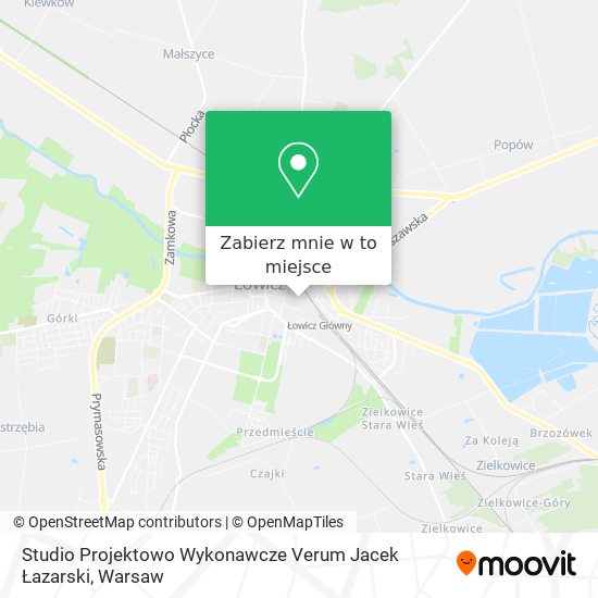 Mapa Studio Projektowo Wykonawcze Verum Jacek Łazarski