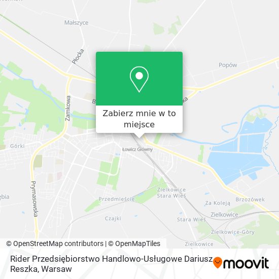 Mapa Rider Przedsiębiorstwo Handlowo-Usługowe Dariusz Reszka