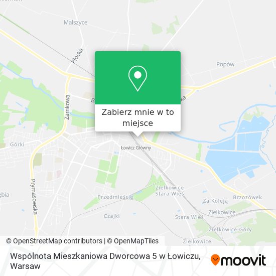 Mapa Wspólnota Mieszkaniowa Dworcowa 5 w Łowiczu