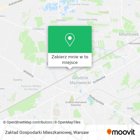 Mapa Zakład Gospodarki Mieszkaniowej