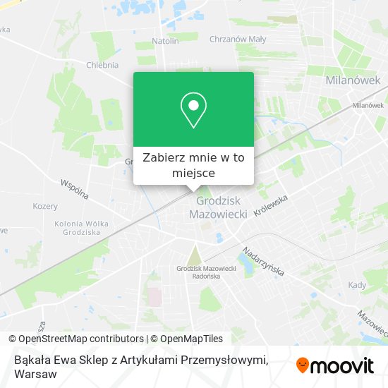 Mapa Bąkała Ewa Sklep z Artykułami Przemysłowymi