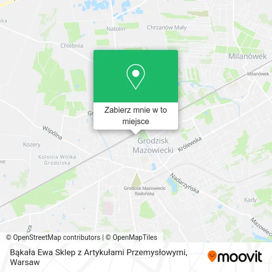 Mapa Bąkała Ewa Sklep z Artykułami Przemysłowymi