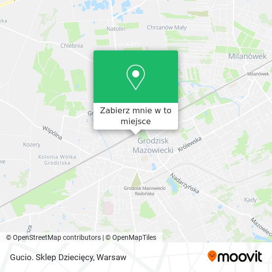 Mapa Gucio. Sklep Dziecięcy