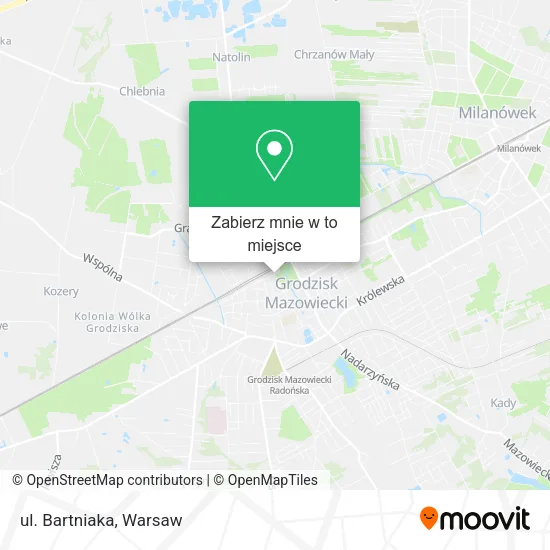 Mapa ul. Bartniaka