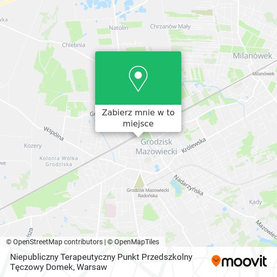 Mapa Niepubliczny Terapeutyczny Punkt Przedszkolny Tęczowy Domek