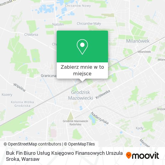 Mapa Buk Fin Biuro Usług Księgowo Finansowych Urszula Sroka