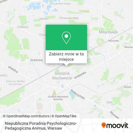 Mapa Niepubliczna Poradnia Psychologiczno-Pedagogiczna Animus