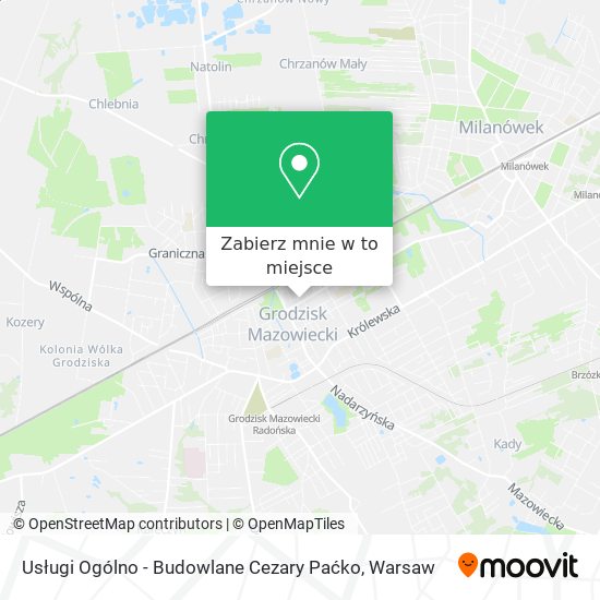 Mapa Usługi Ogólno - Budowlane Cezary Paćko