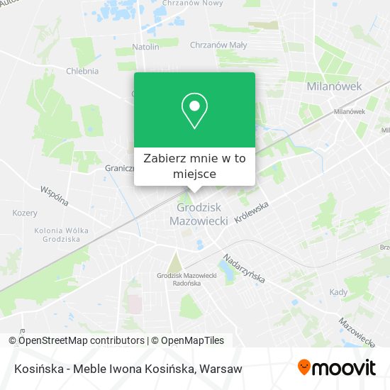 Mapa Kosińska - Meble Iwona Kosińska