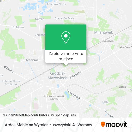 Mapa Ardol. Meble na Wymiar. Łuszczyński A.