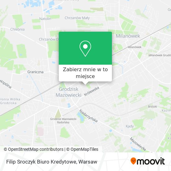 Mapa Filip Sroczyk Biuro Kredytowe