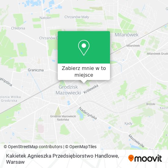 Mapa Kakietek Agnieszka Przedsiębiorstwo Handlowe